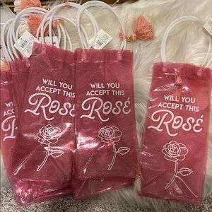 Target Pink Gift Bags with Rose Design